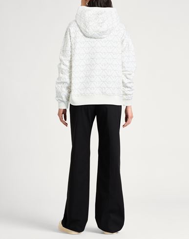 Woman Sweatshirt White Size L Cotton, Elastane