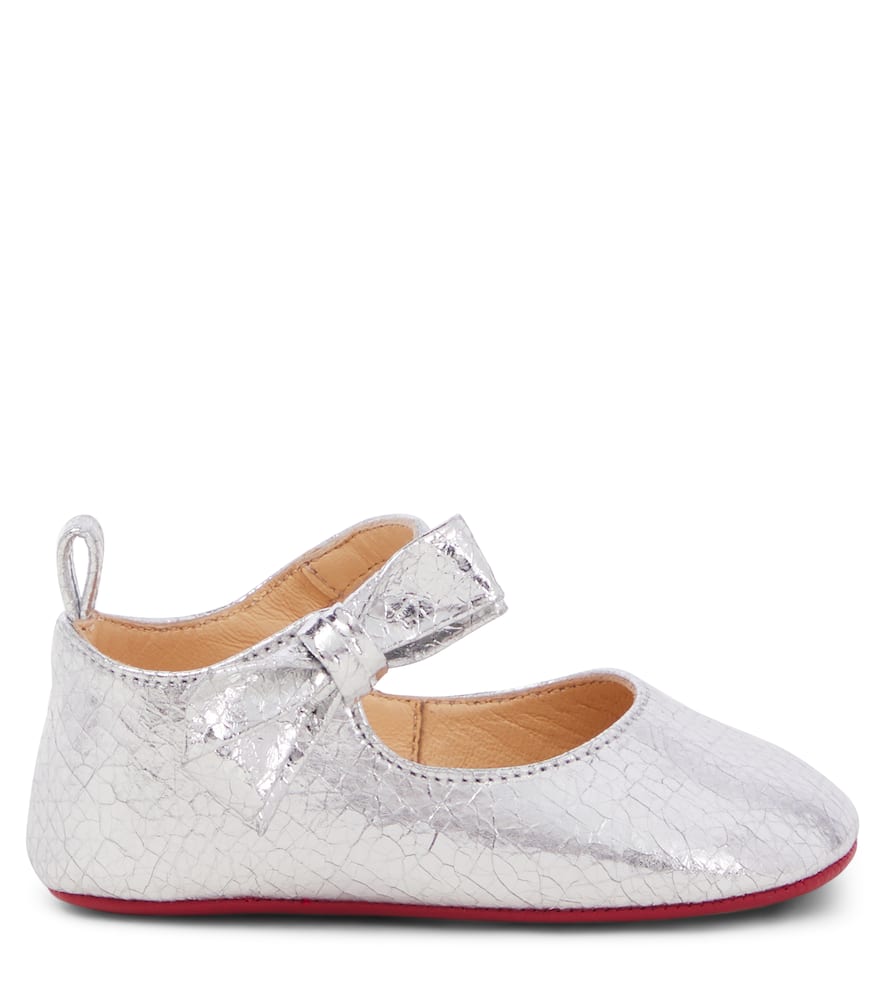 Christian Louboutin Kids Baby Lou Babe leather Mary Jane flats