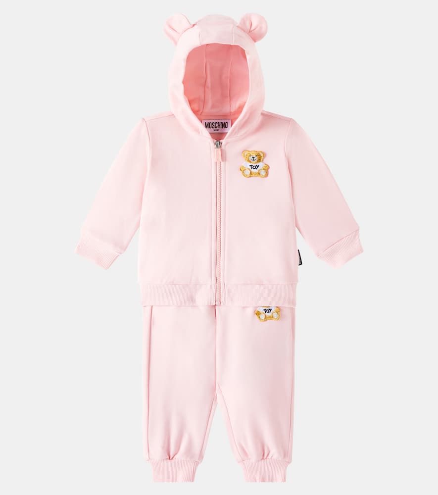 Moschino Kids Baby Teddy Bear cotton hoodie and sweatpants