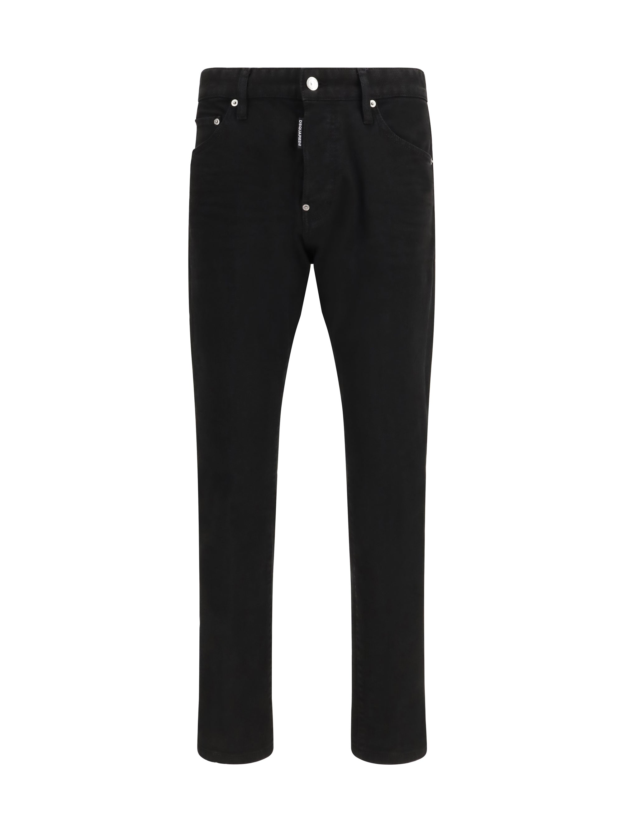 Cotton-Blend Denim Jeans — Black