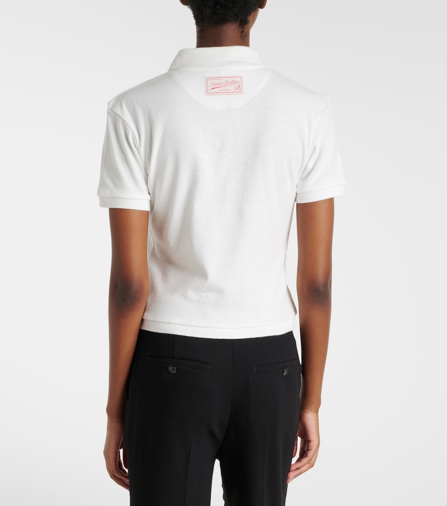 Cotton and linen polo shirt