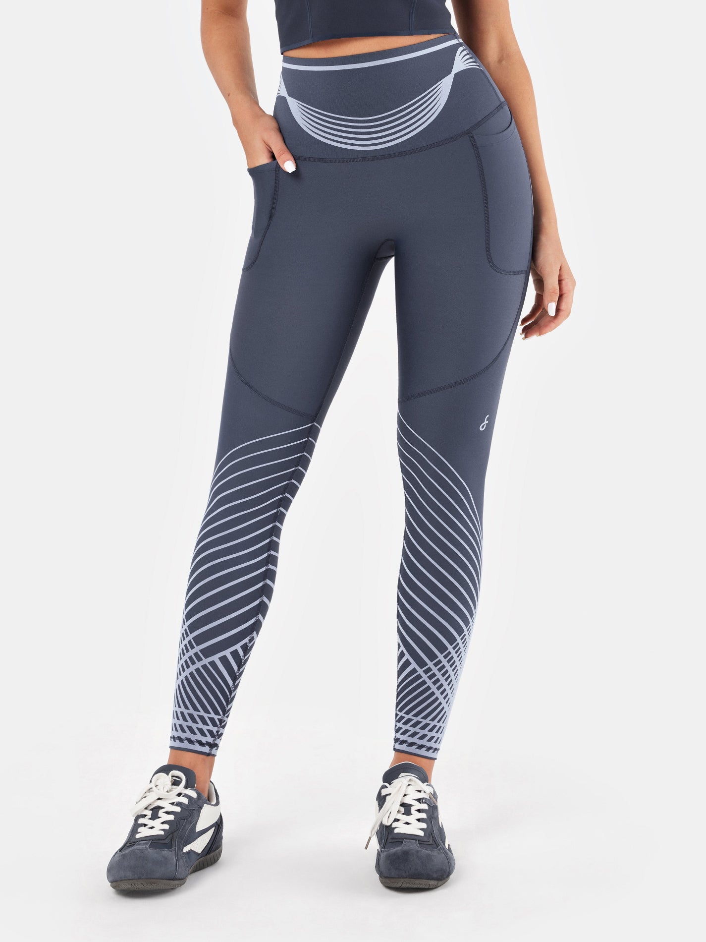 Body Sculpt Recovery Leggings 2.0 Reversible Wear - Vintage Blue/Cloudy Blue