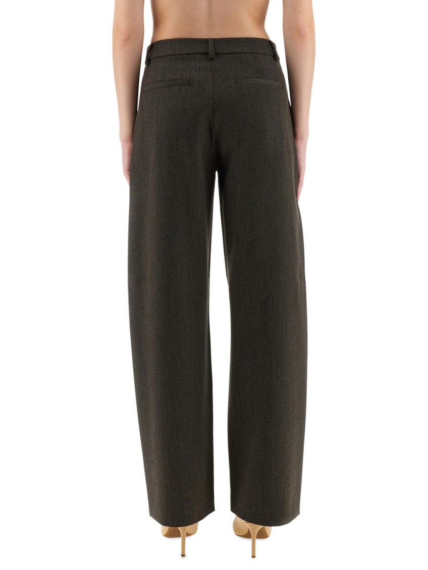 Moschino - wide leg trousers with pockets and loop