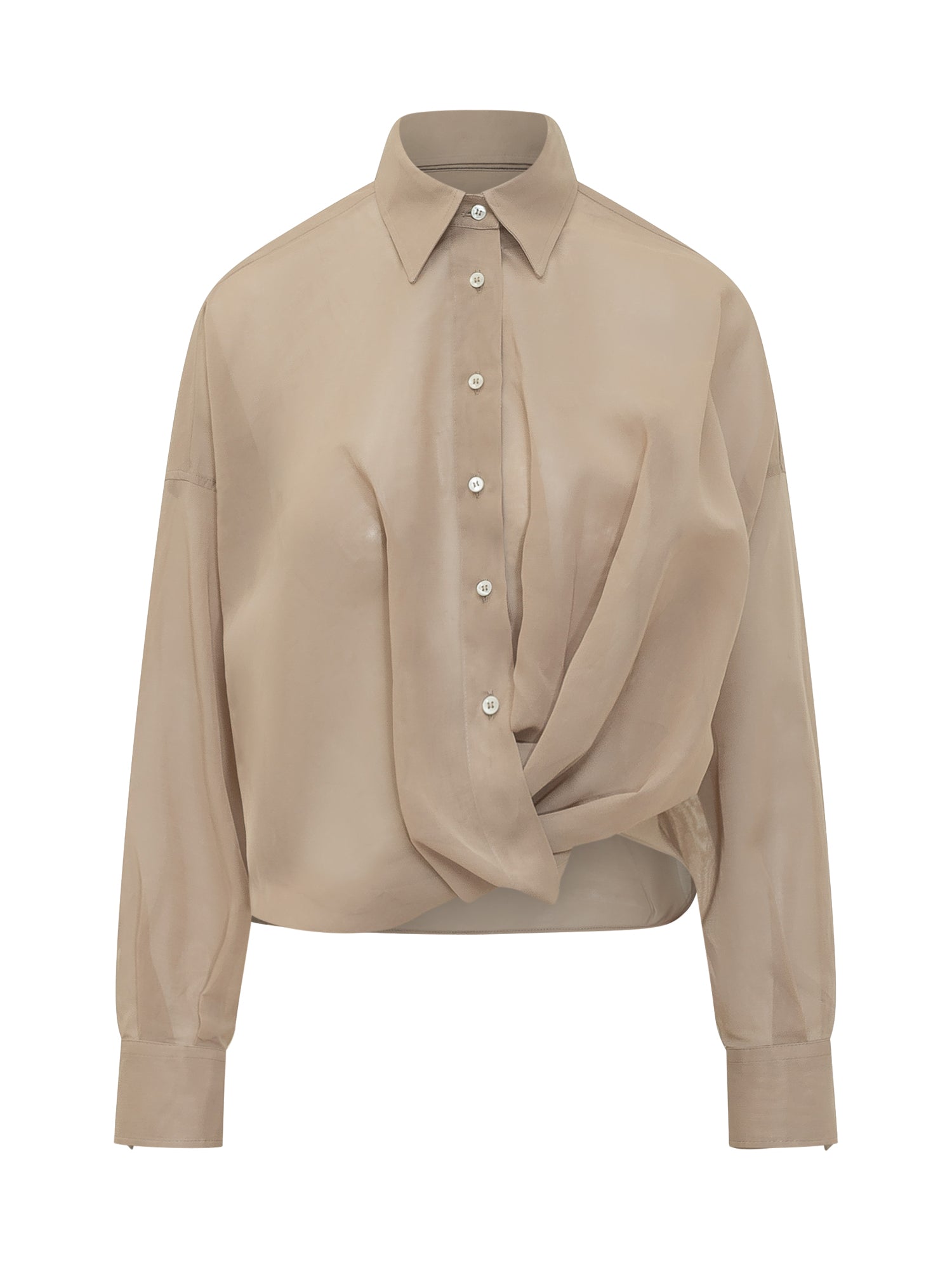 Mini Draped Front Shirt