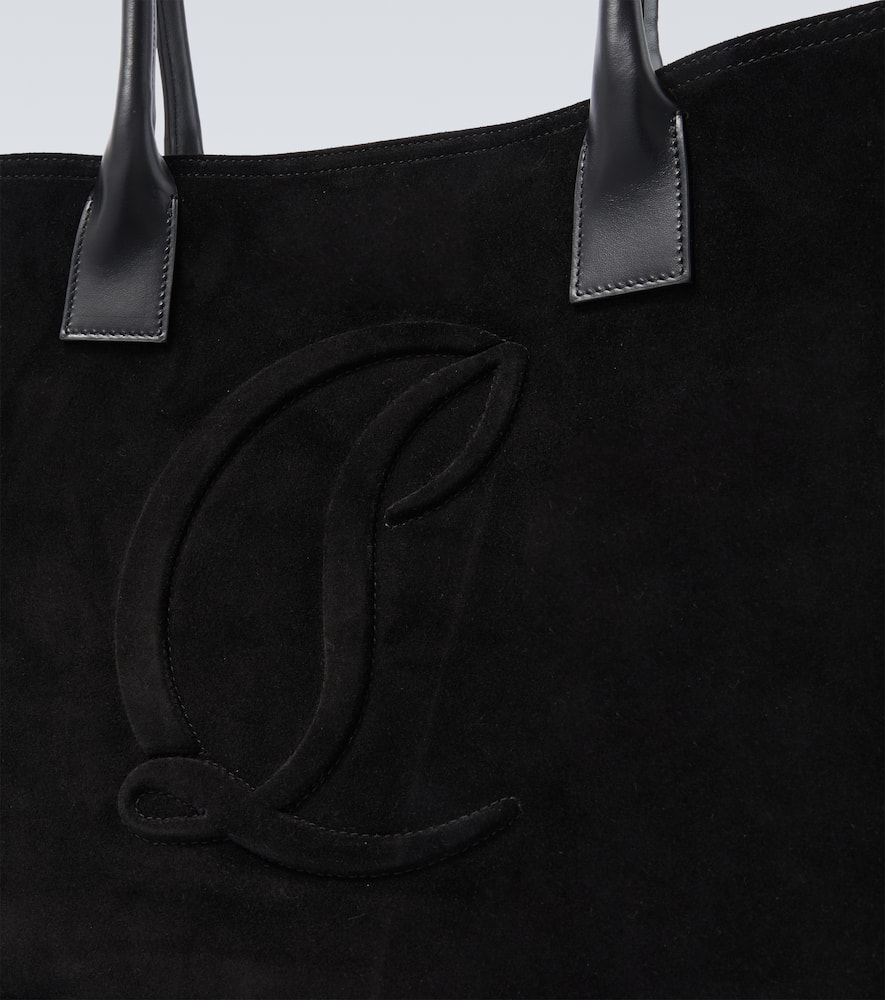 By My Side suede tote bag