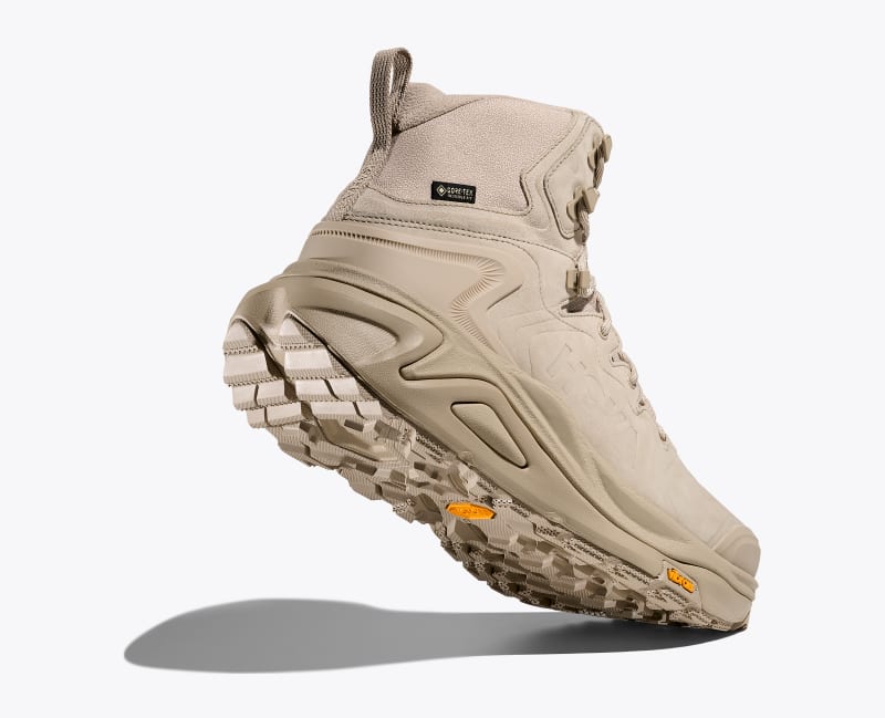 HOKA Men's Kaha 3 GTX Shoes in Raw Linen/Oat Milk
