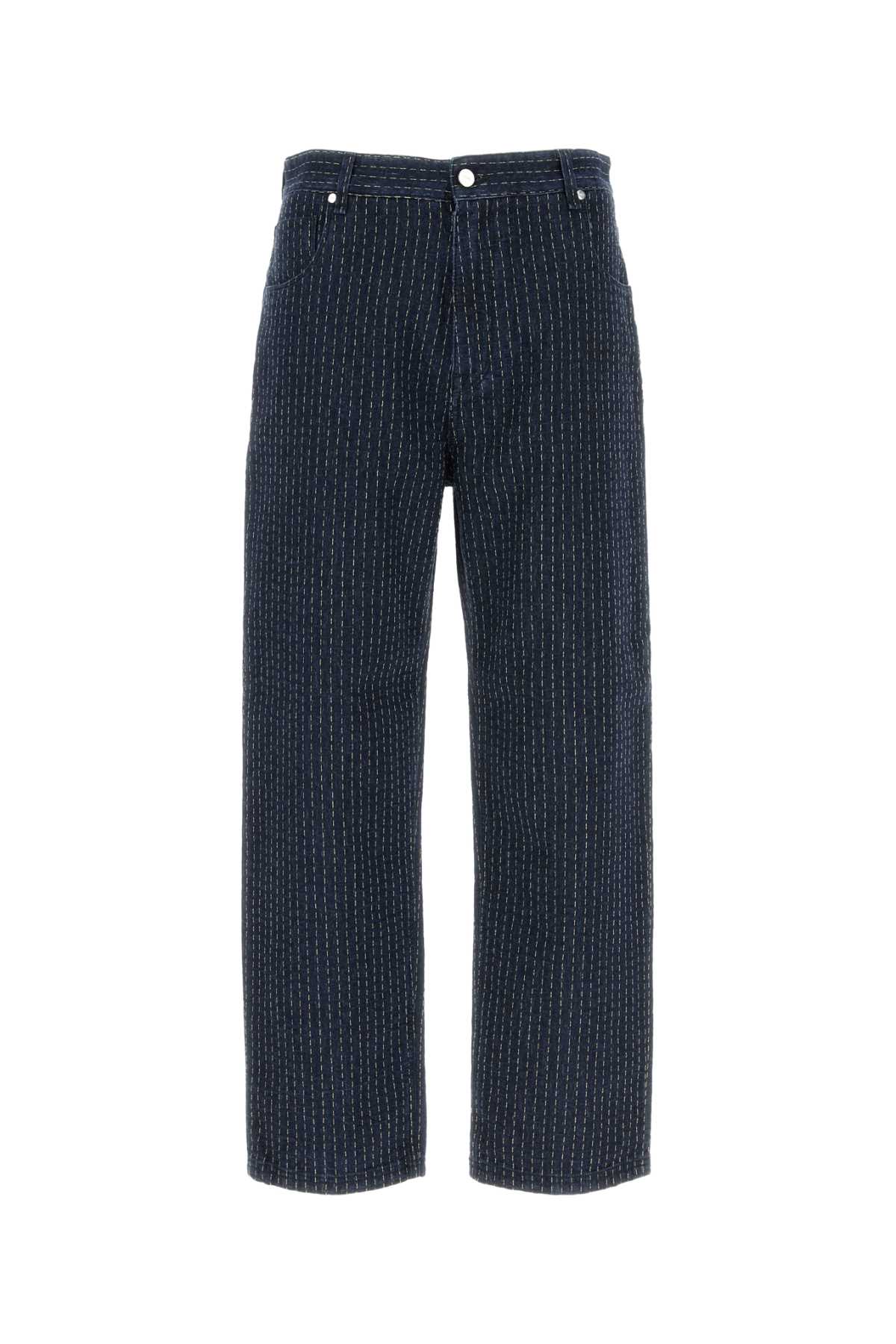 Stitching Jeans — Navy