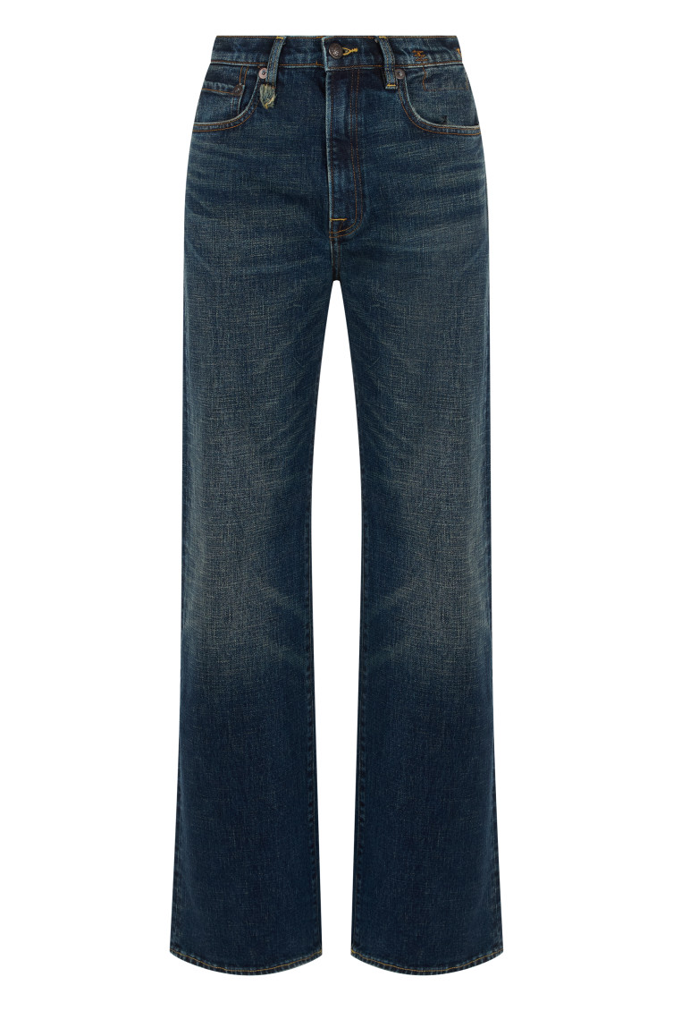 Blue Loose High Rise Jeans