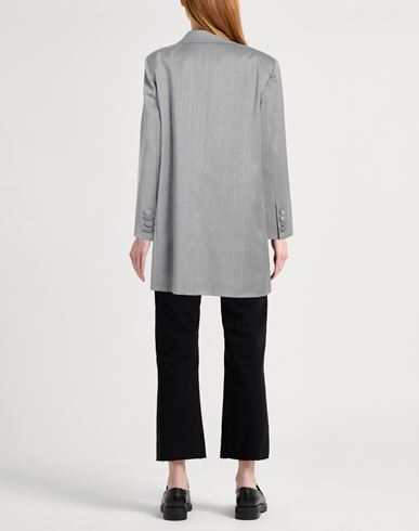 Woman Blazer Grey Size 2 Polyester, Viscose, Elastane