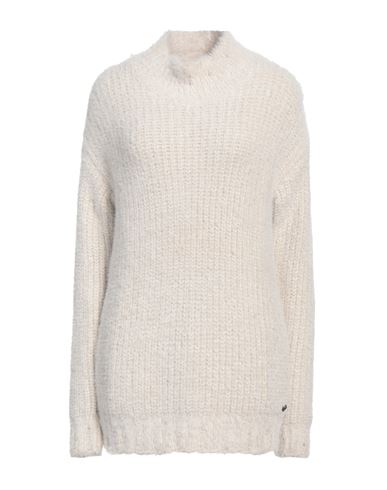 Replay Woman Turtleneck Off white Size M Polyamide, Polyester