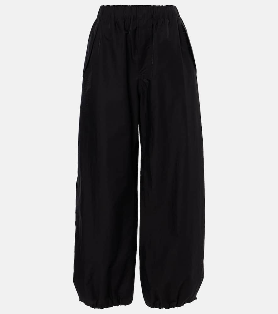 Wardrobe. NYC High-rise cotton-blend wide-leg pants