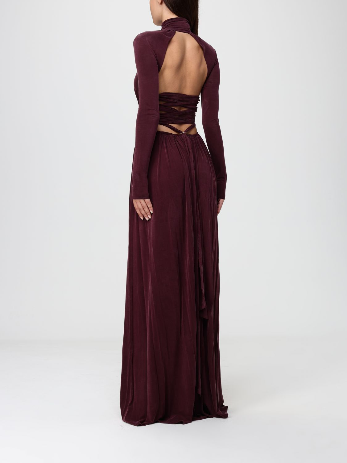Dress Woman color Wine