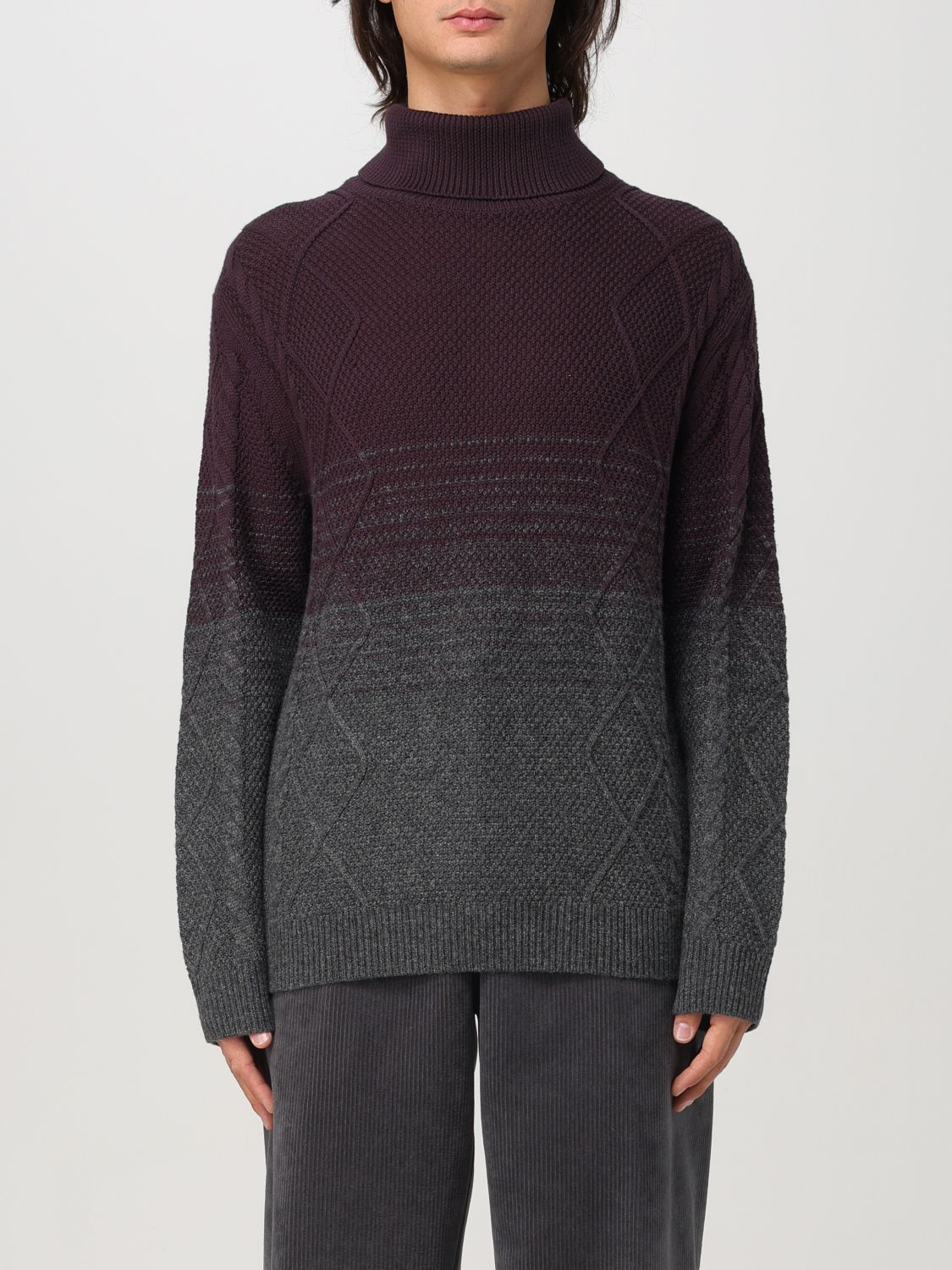 Roll-neck jumper - Purple