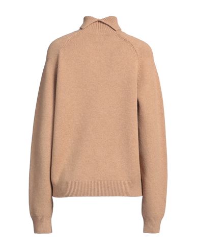 Fendi Woman Turtleneck Camel Size 6 Cashmere, Polyamide