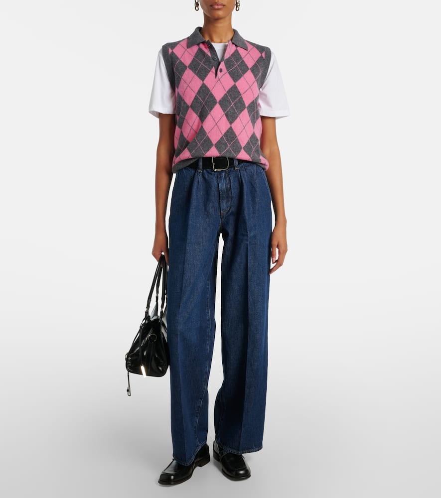 High-rise wide-leg jeans