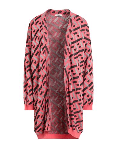 Woman Cardigan Salmon pink Size M/L Viscose, Polyamide, Polyester