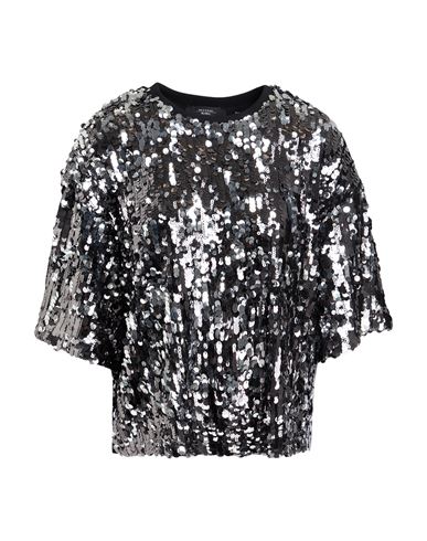 Woman Top Black Size M Polyester, Elastane