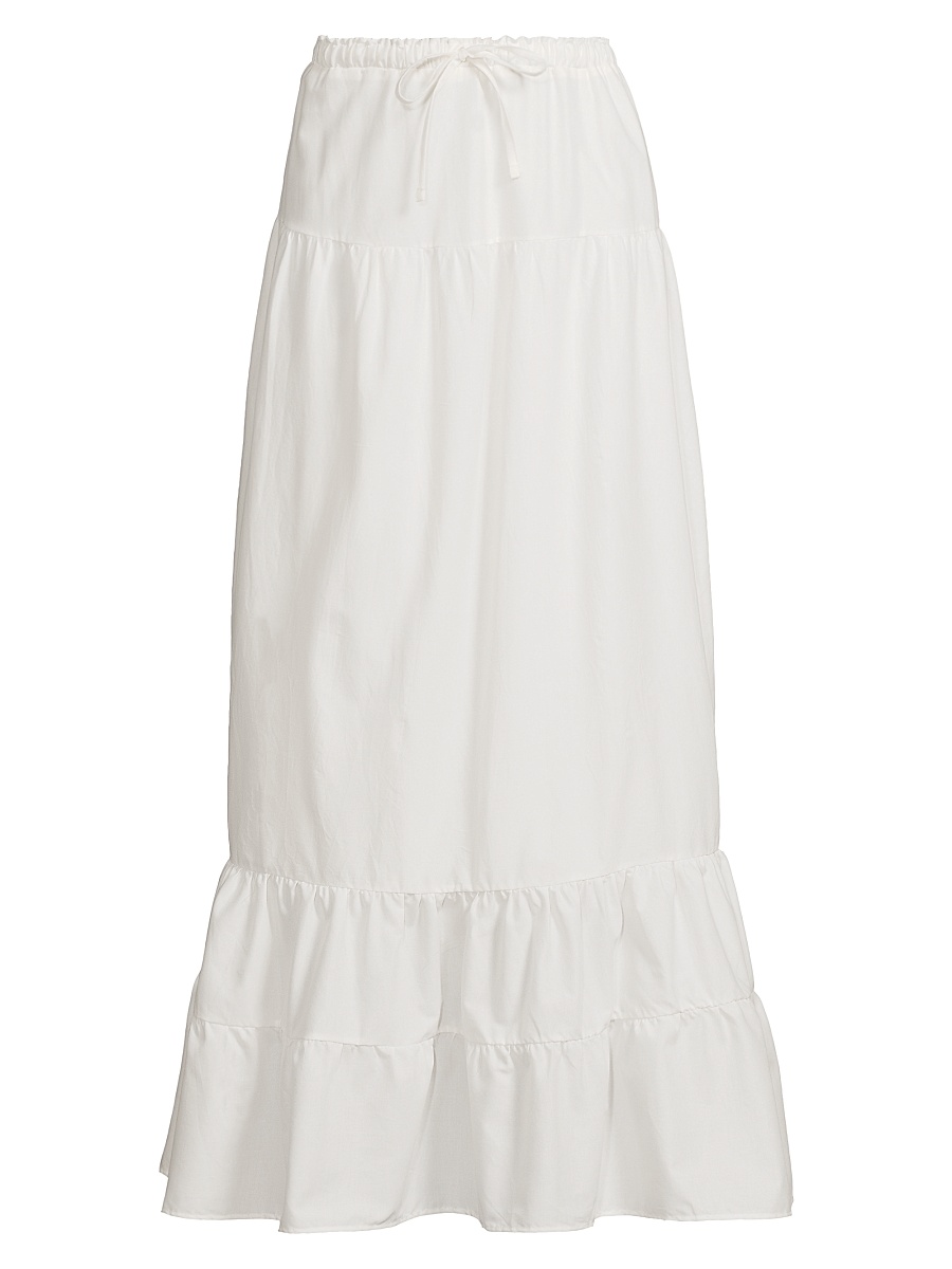 Women's Rily Tiered Maxi Skirt - White