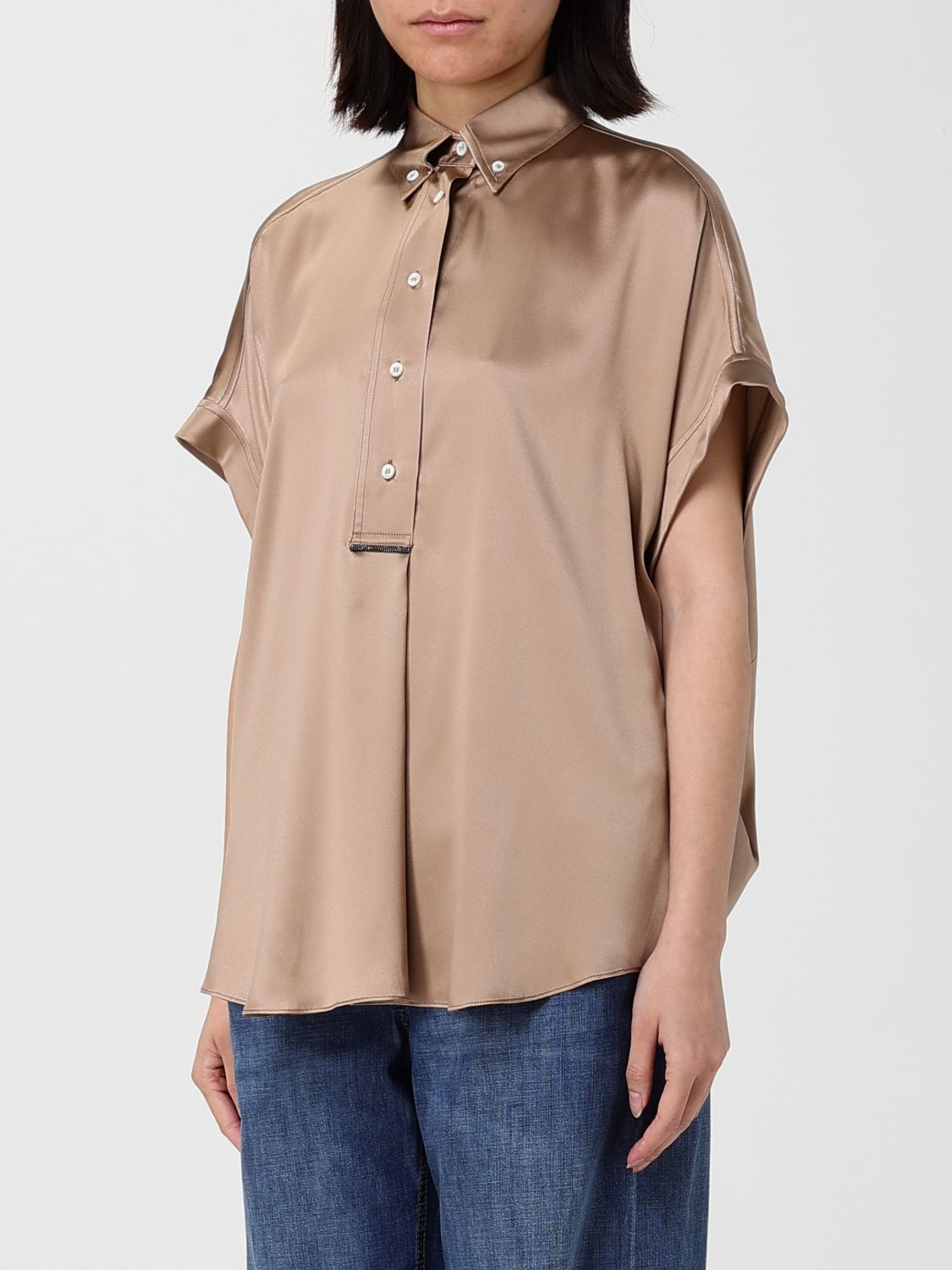 Shirt BRUNELLO CUCINELLI Woman color Kaki
