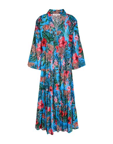 Woman Maxi dress Azure Size L Cotton