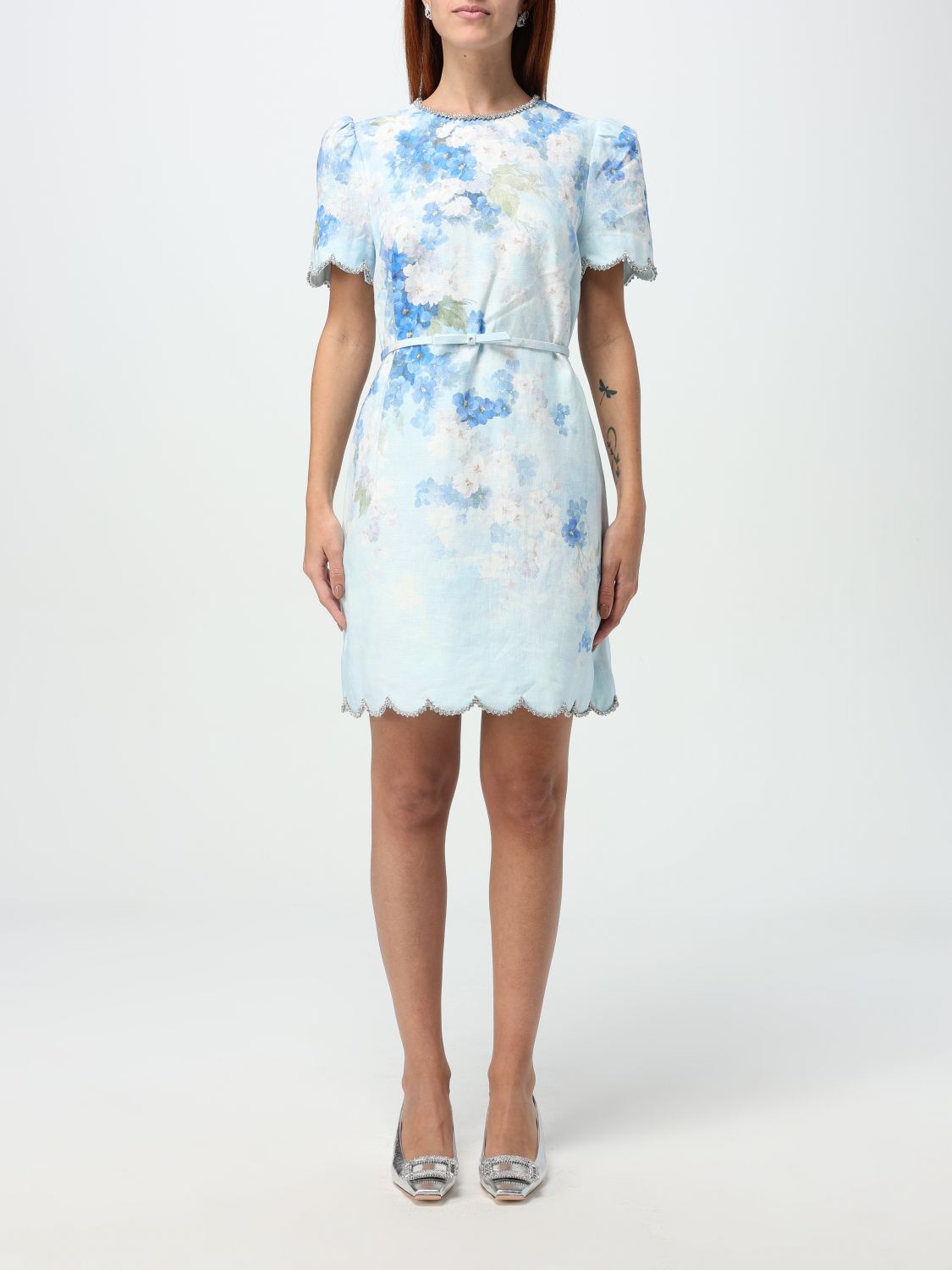 Crush mini dress - Blue