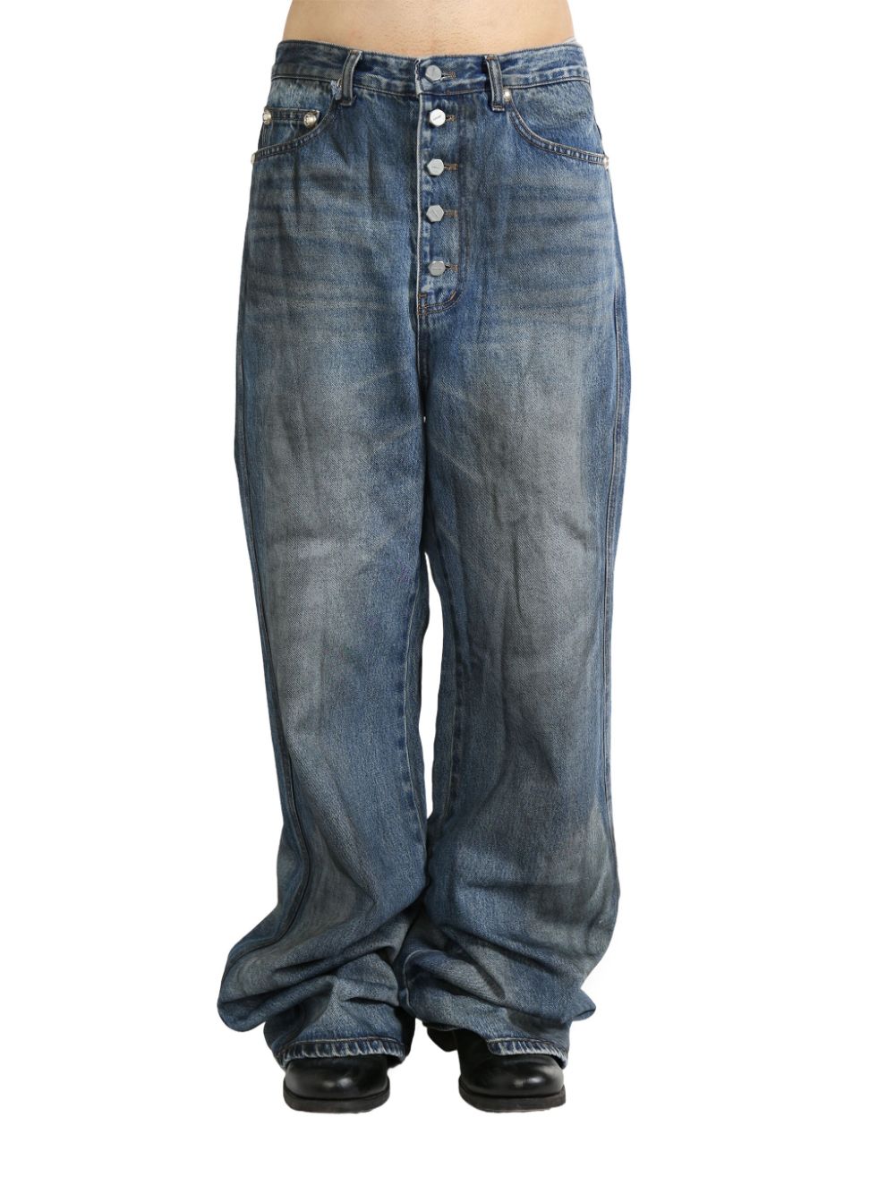Distressed jeans - Blue