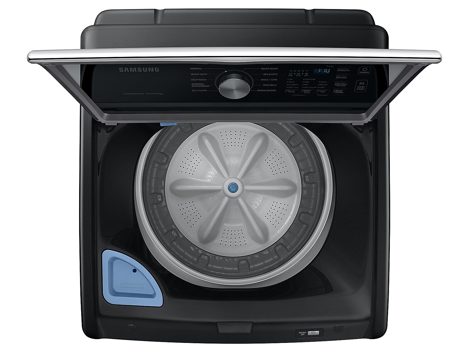4.6 cu. ft. Large Capacity Smart Top Load Washer with ActiveWave™ Agitator and Active WaterJet in Brushed Black(WA46CG3505AVA4)