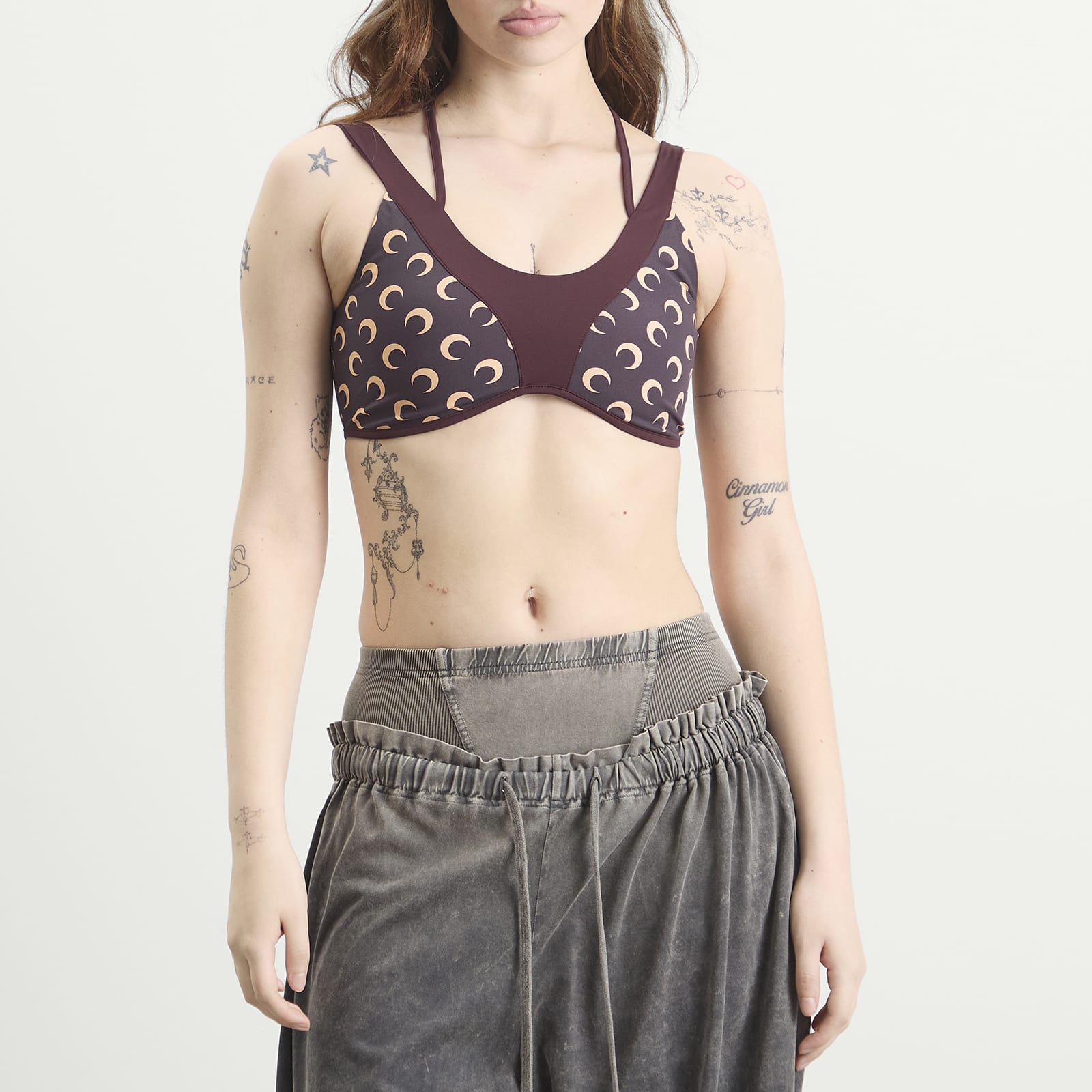 Women's Athleisure Yoga Bra Top Deep Mahogany