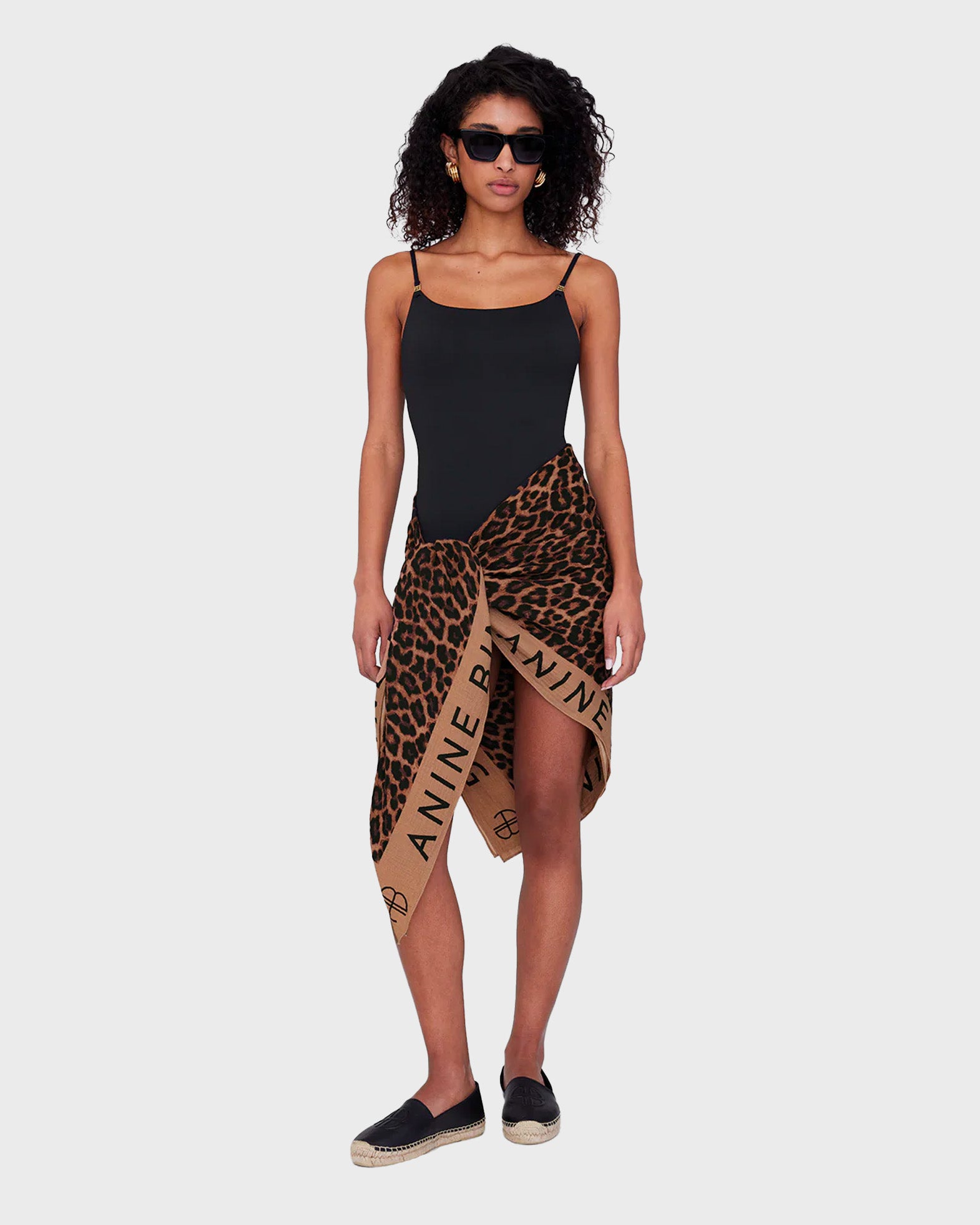 Anine Bing Sarong Eliza Tan and Leopard ONESIZE