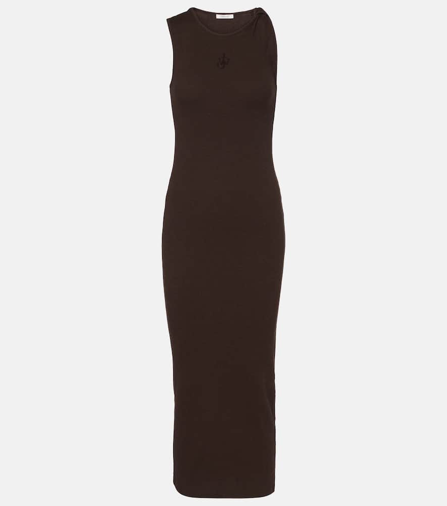 Embroidered cotton maxi dress