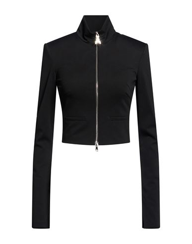 Woman Jacket Black Size 6 Viscose, Polyamide, Elastane
