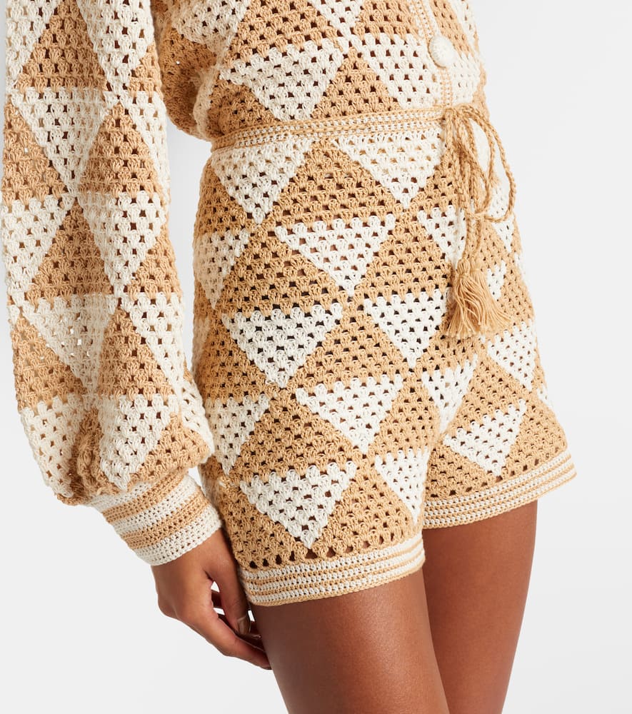 Maija crochet cotton shorts