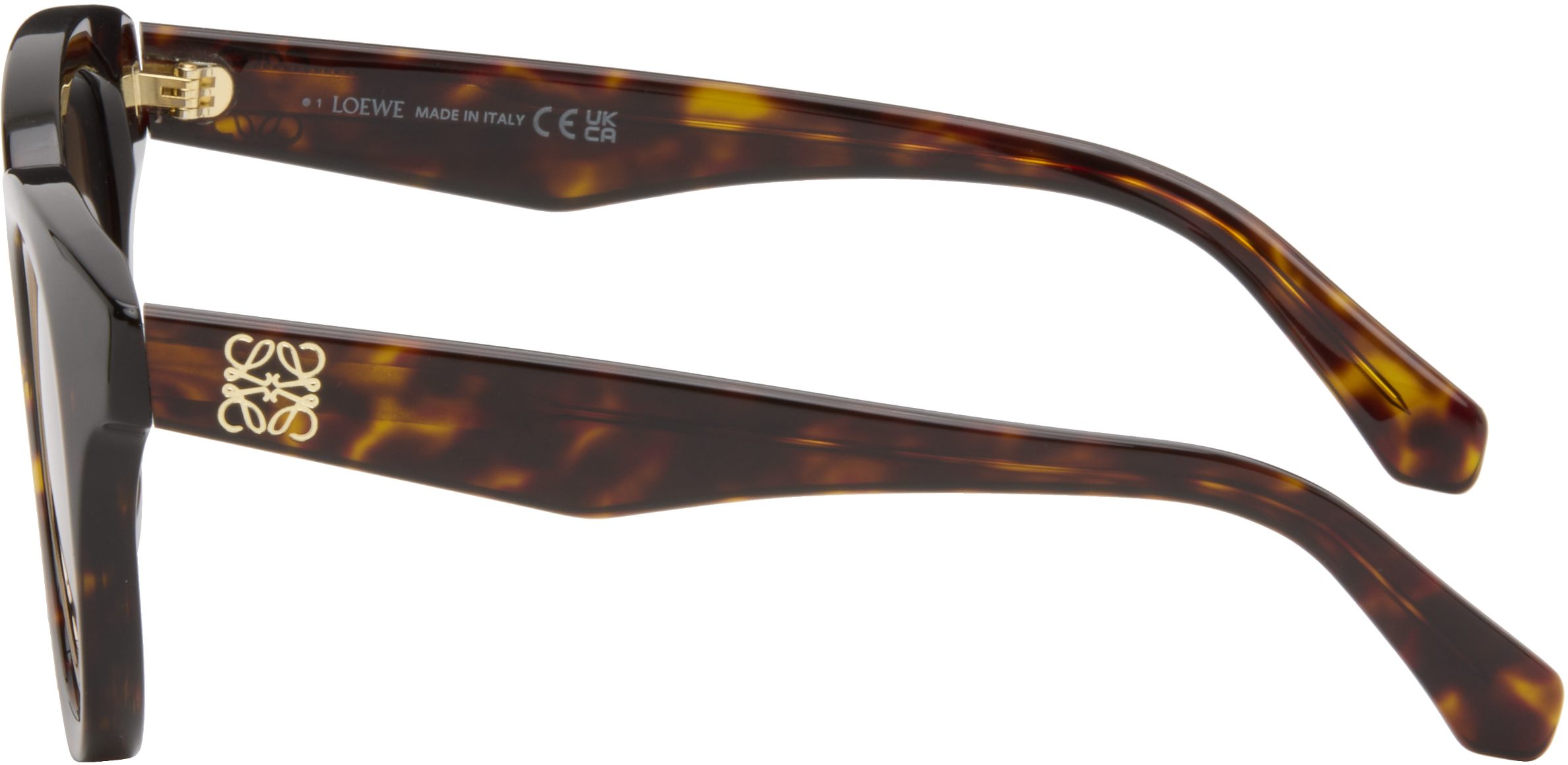 Brown Mini Anagram Butterfly Sunglasses