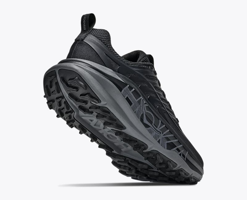 HOKA Men's Stinson 8 Shoes in Black/Outer Orbit