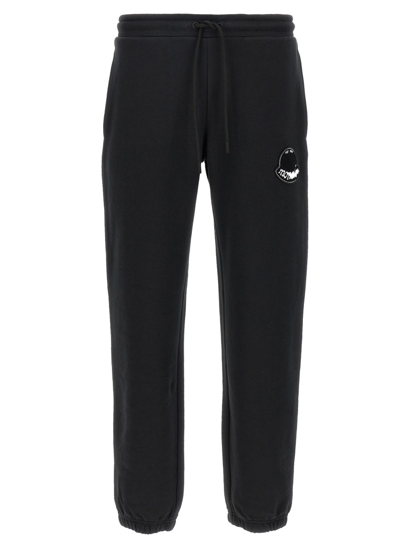 Logo Patch Joggers Pants Black