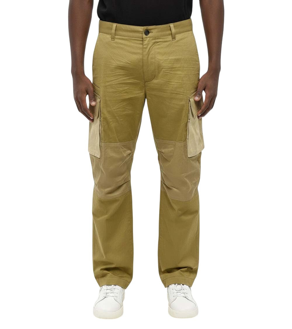 Green Straight Cargo Pants