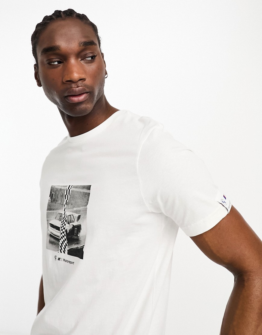 BMW Essential graphic T-shirt in white