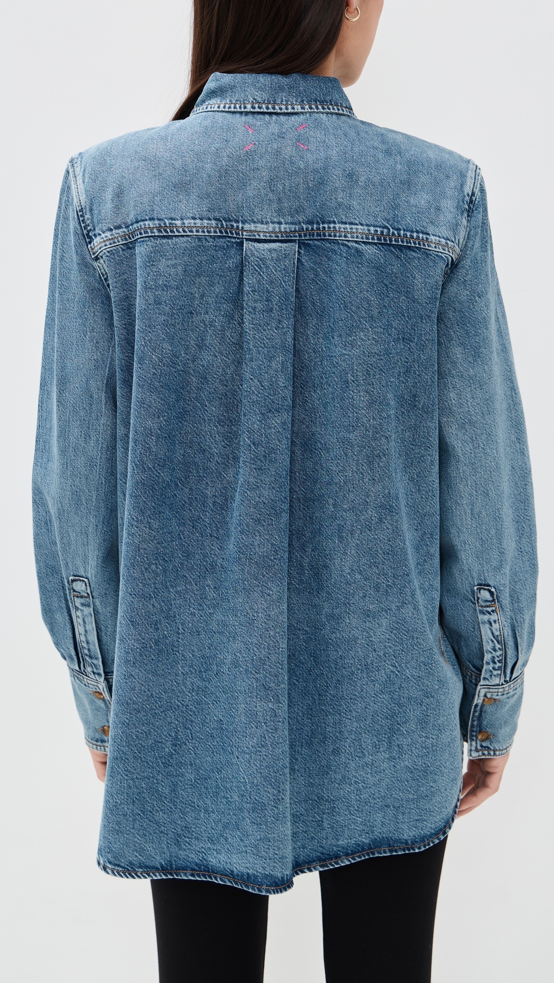 The Drapey Denim Boyfriend Shirt Vintage Dream Blue