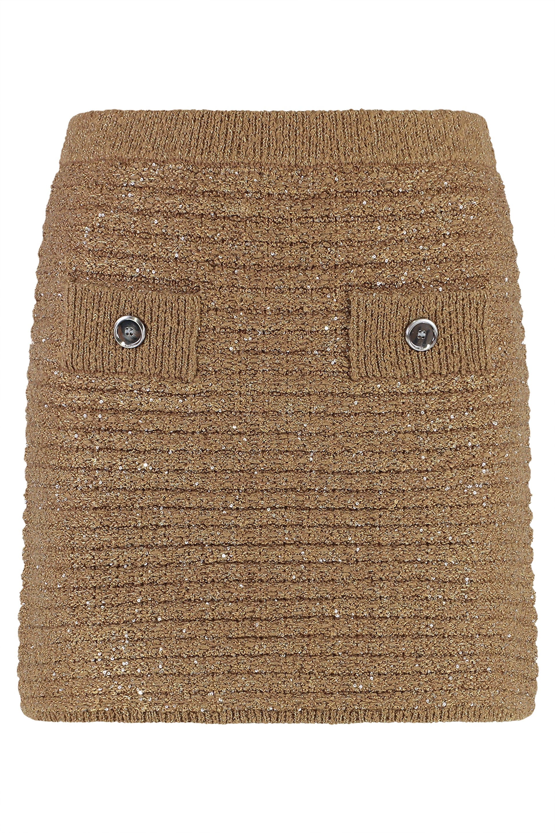 Miletto Mini Skirt — Beige