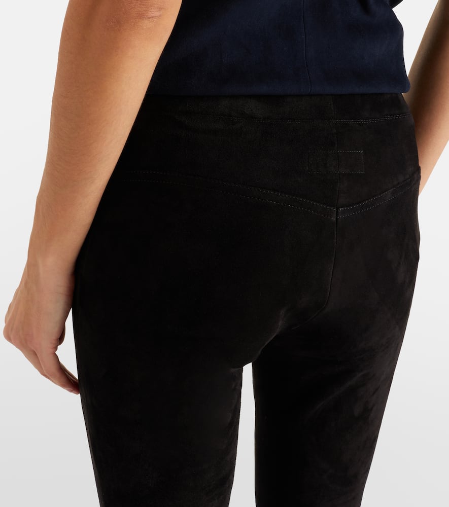 JP Long suede flared pants
