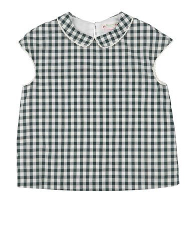Kid Girl Top Dark green Size 12 Cotton