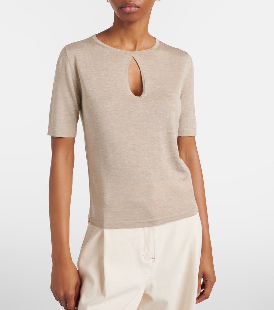 Valido silk and cashmere top