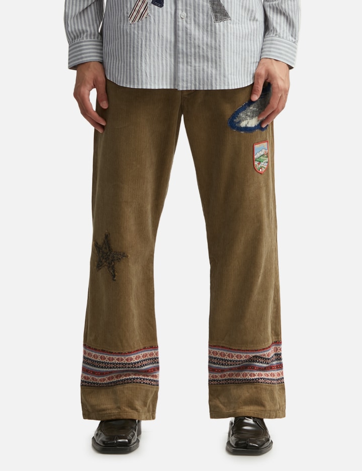 Patched-Desgin Pants