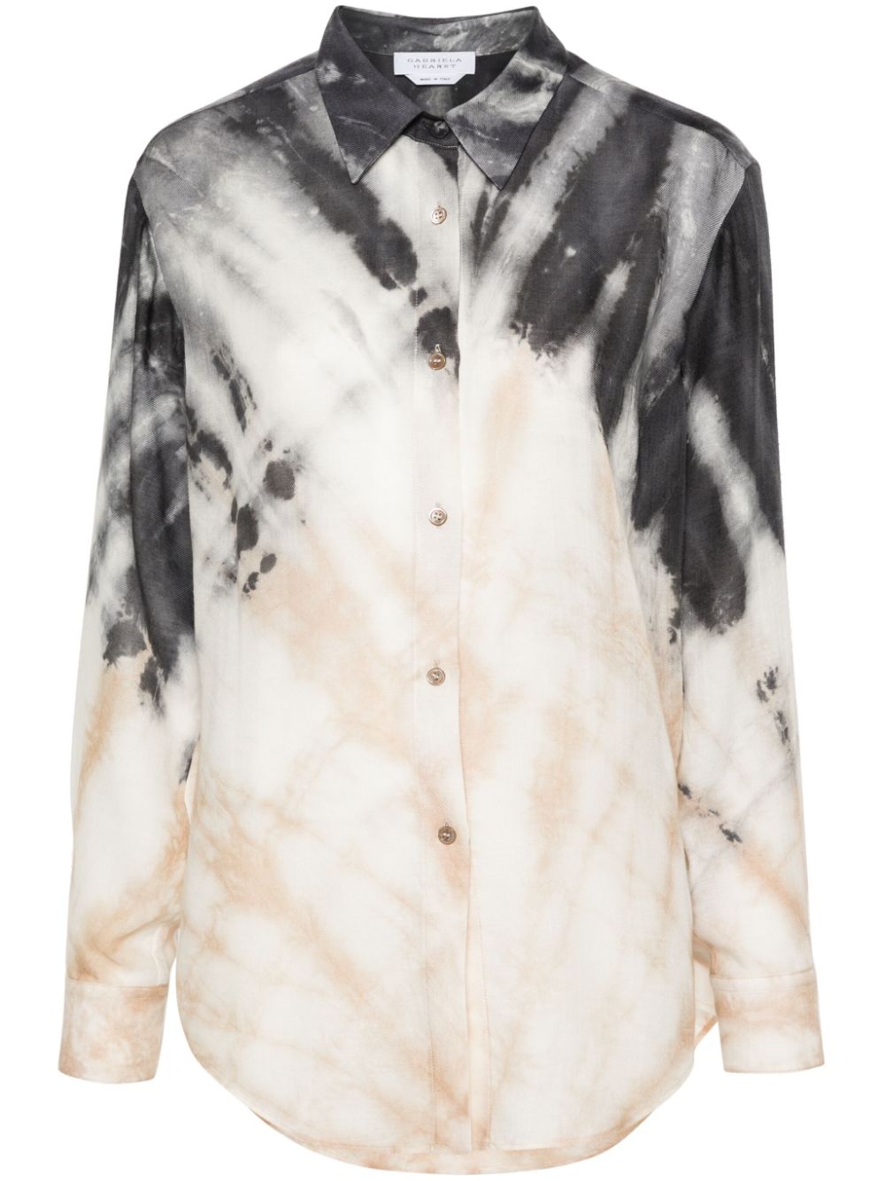 Ferrara tie-dye shirt - Neutrals