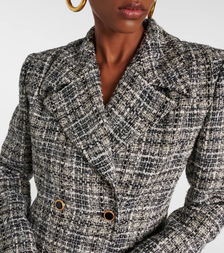 Lurex tweed coat