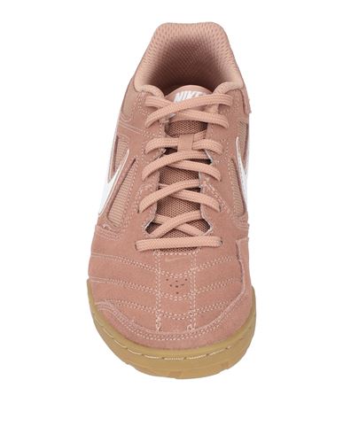 Man Sneakers Light brown Size 4.5 Leather, Textile fibers