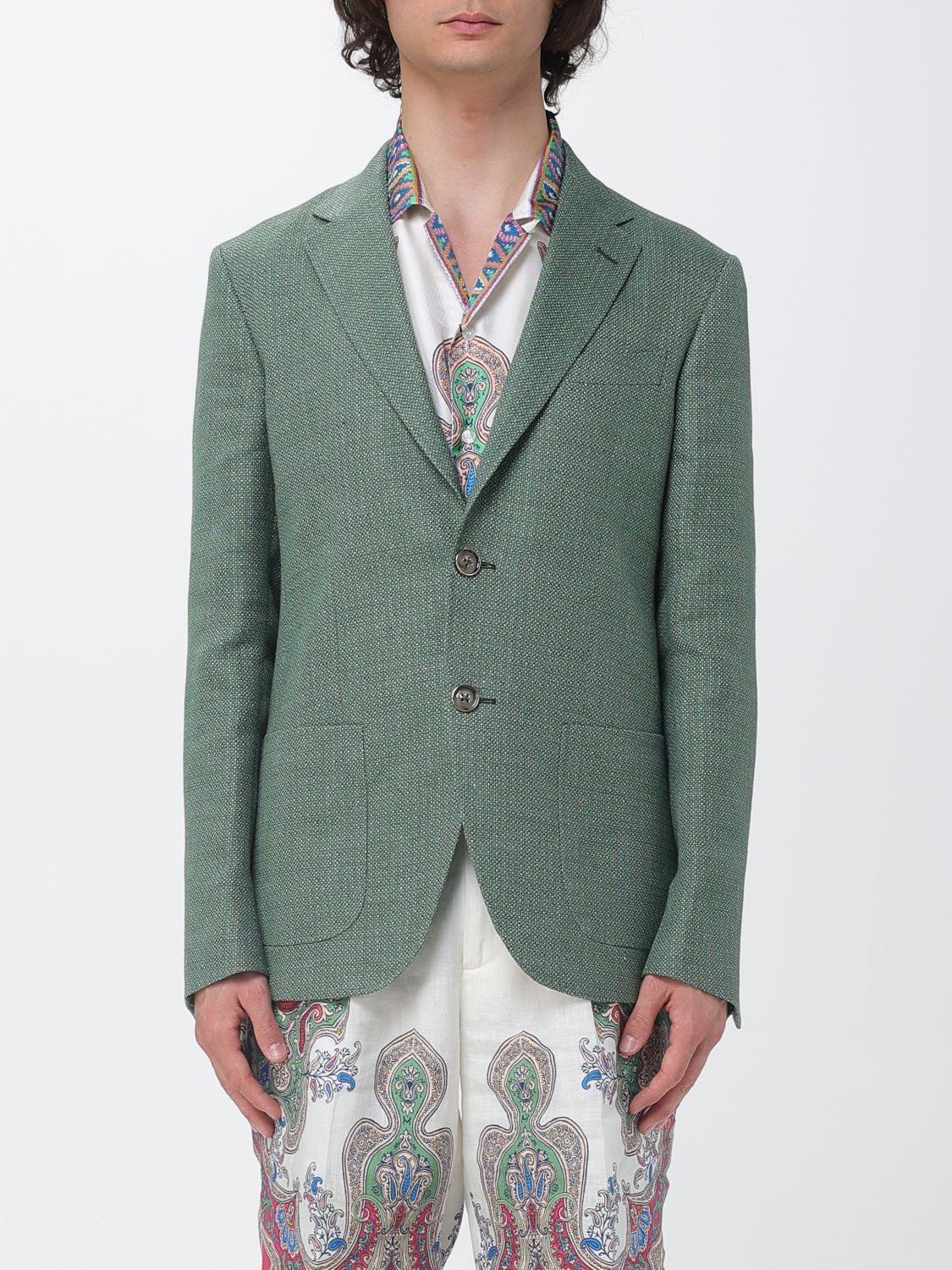 Jacket Men color Green