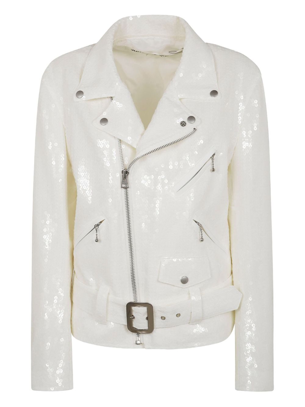 Junya Watanabe sequinned biker jacket - Black