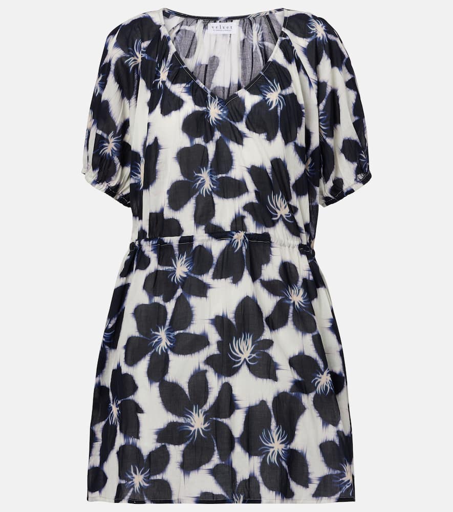 Hazel floral cotton voile minidress