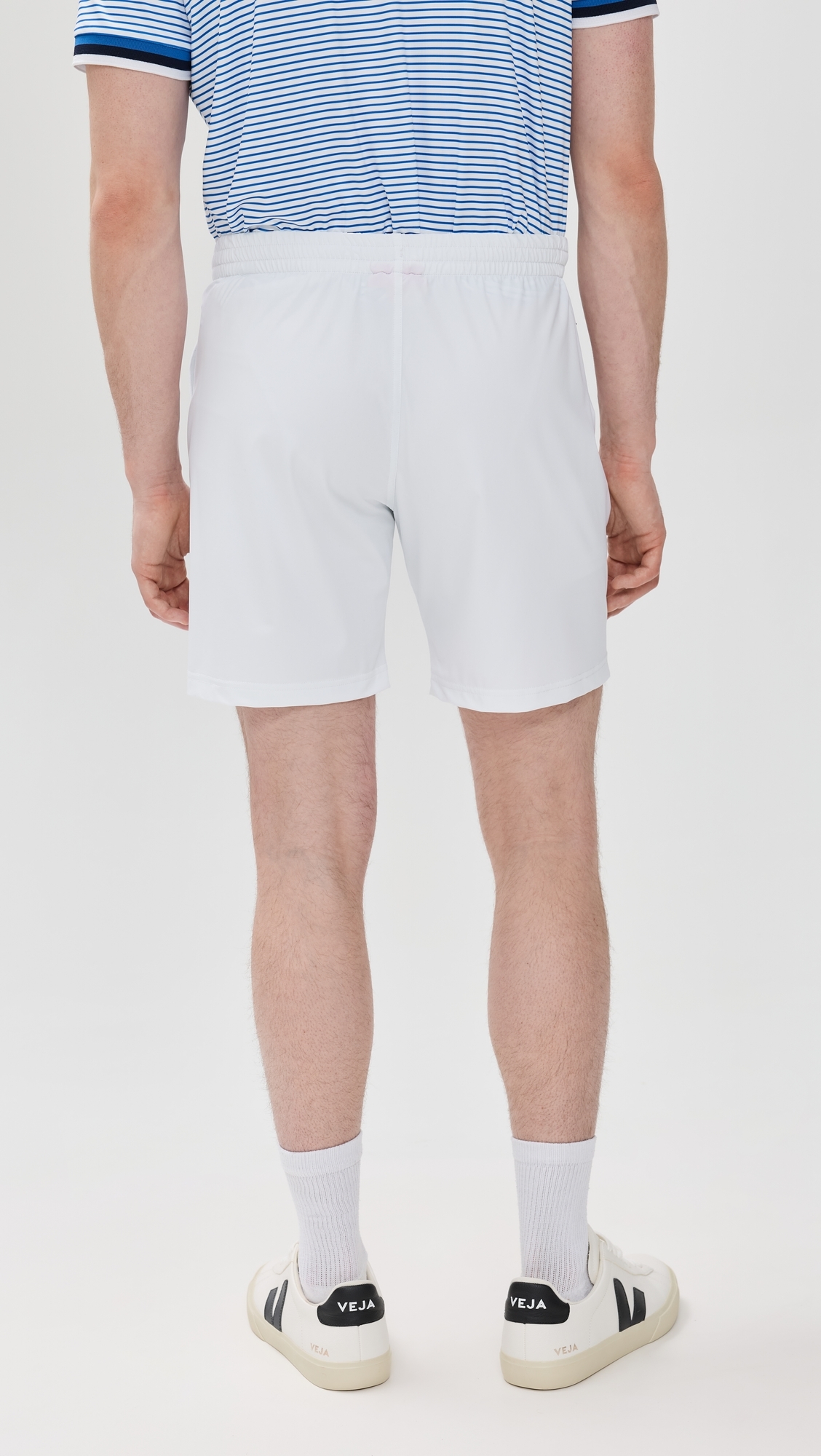 Redvanly Byron Tennis Shorts 7 Bright White